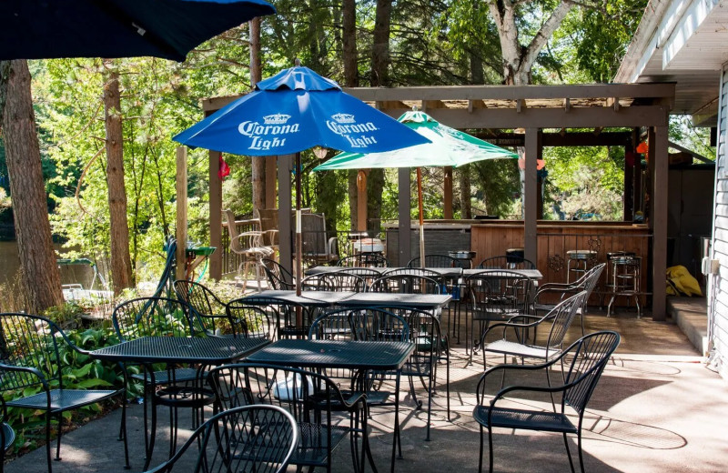 Patio at Pine Drive Resort.