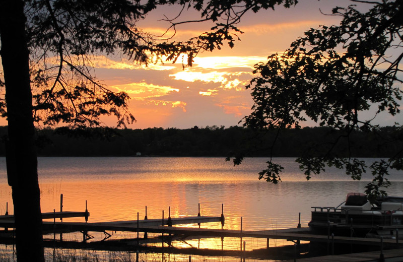 Sunset at Sandy Pines Resort.