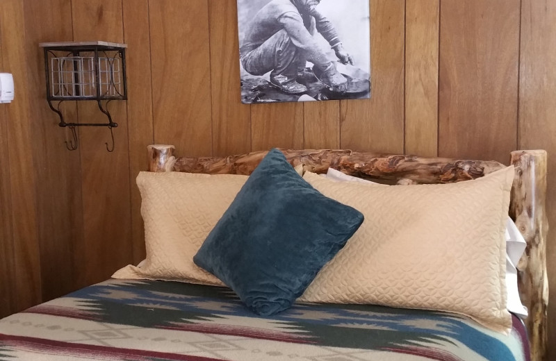 Guest room at The North Face Lodge.