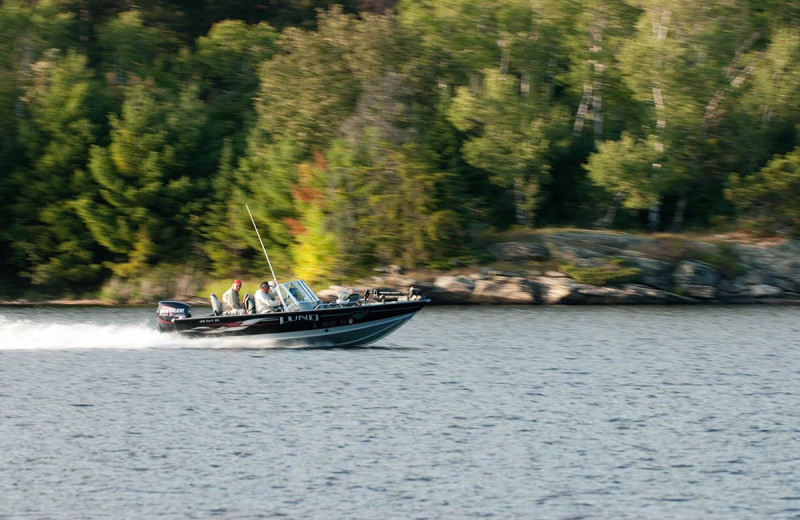 Boating at Kabetogama Lake Association.