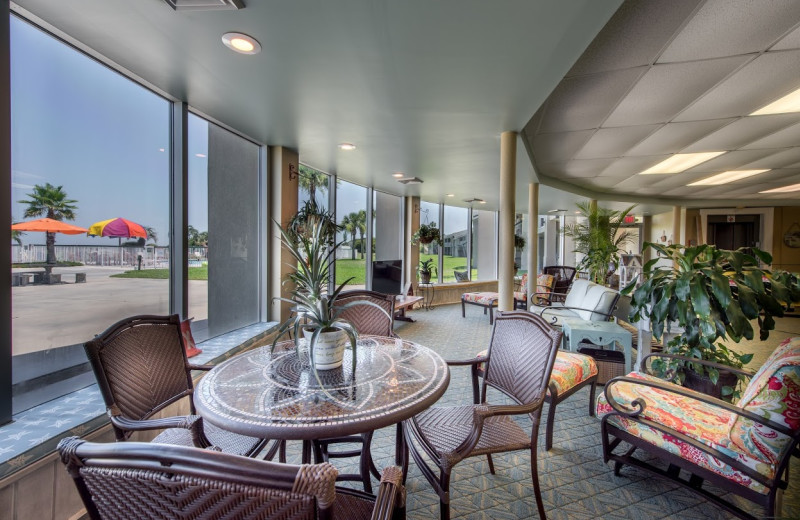 Lounge at Days Inn & Suites Jekyll Island.