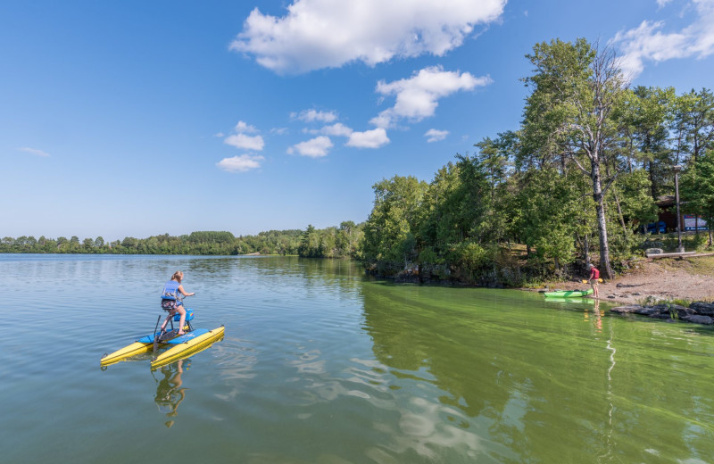 Lake activities at Grand Ely Lodge.