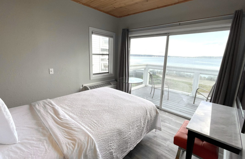 Guest room at Tides Inn.