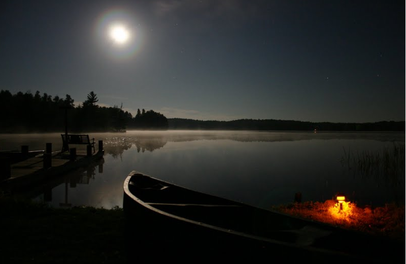 Lake view at Mystic Moose Resort.