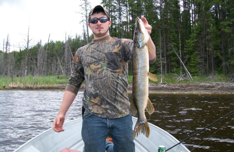 Fishing at Bay Wolf Camp.