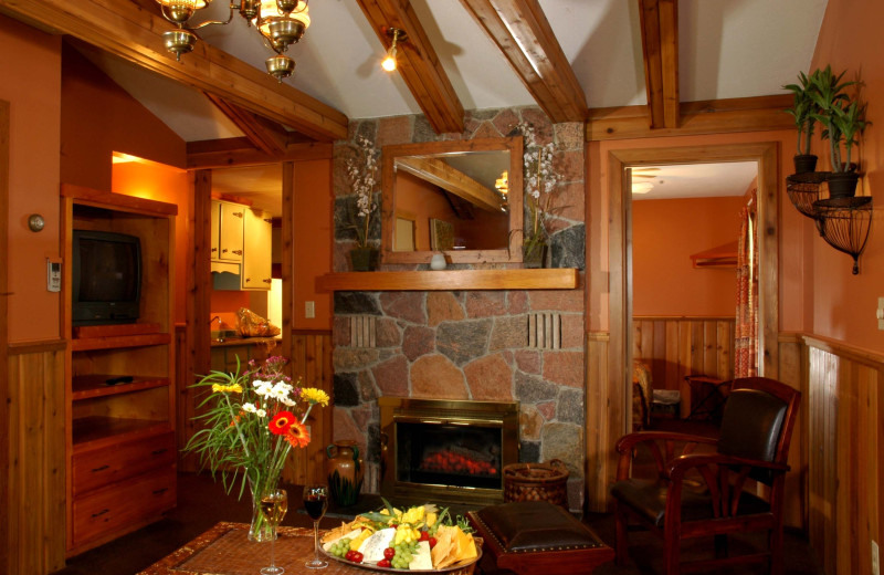 Guest room at Oakwood Resort.