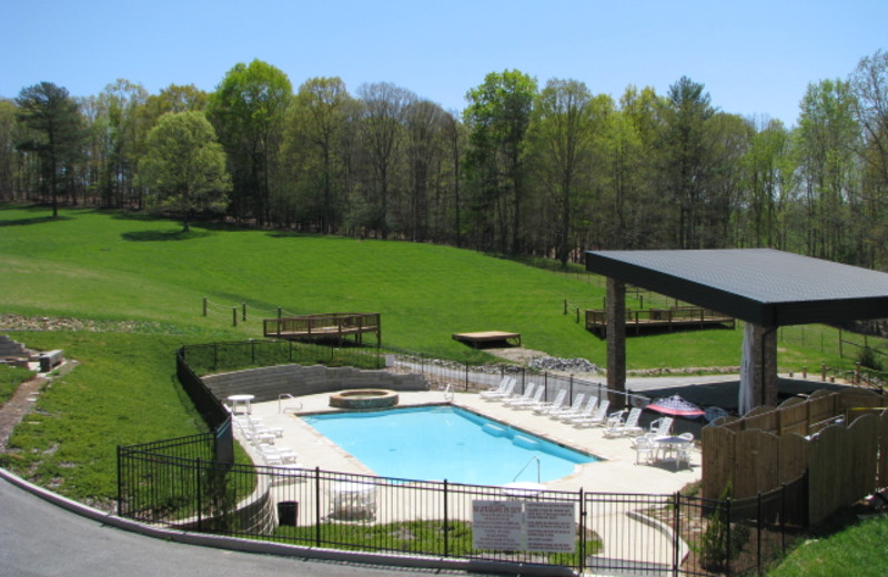 Outdoor pool at Copperhead Lodge.