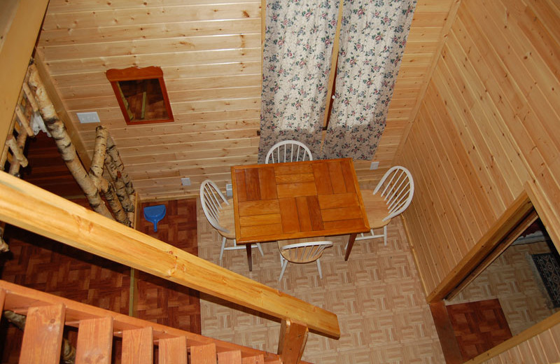 Cottage interior at The Elms Waterfront Cottages.