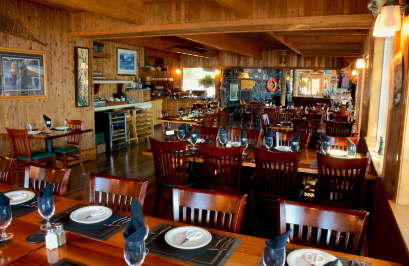 Dining at The Fireweed Lodge.