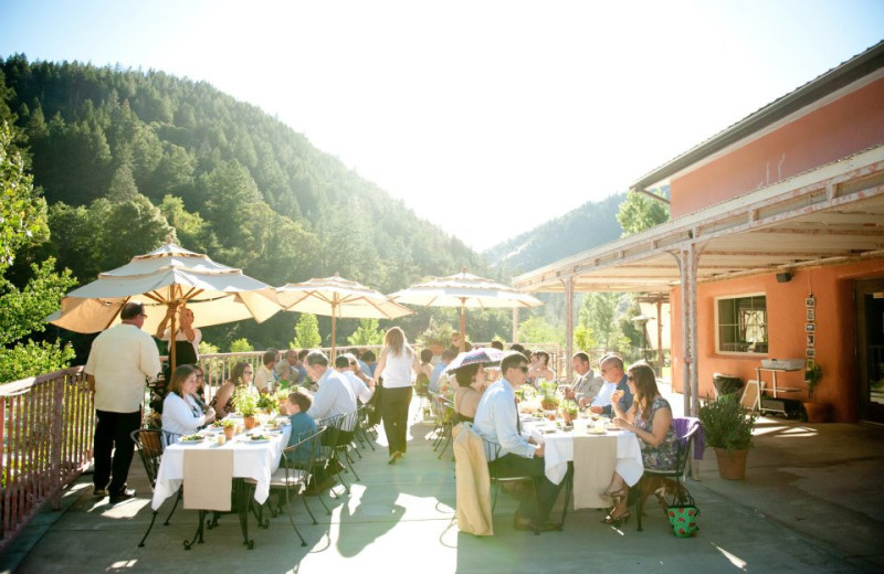 Wedding reception at Strawhouse Resorts.