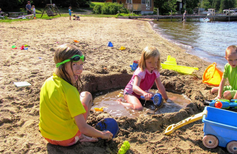 Beach at Pehrson Lodge Resort.