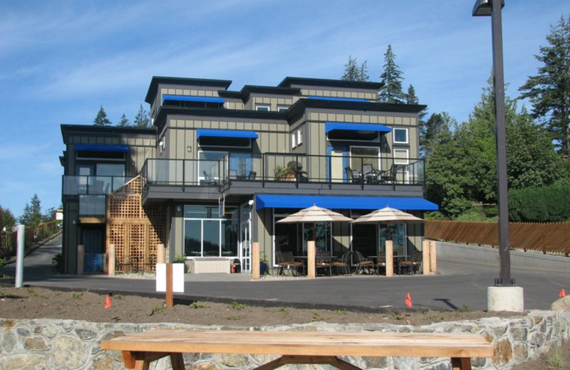 Exterior view of Sooke Harbour Resort & Marina.