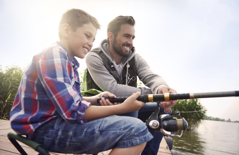 Fishing at Mulberry Mountain Lodging & Events.