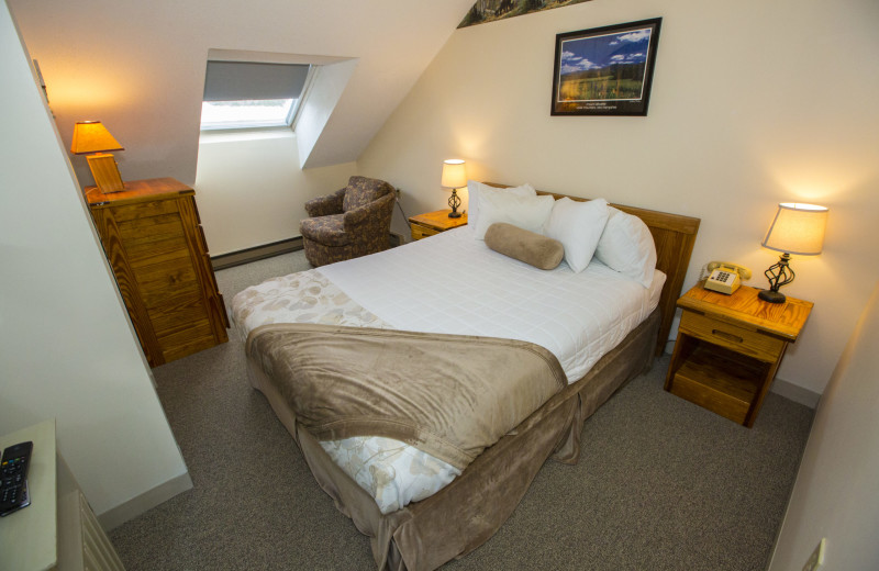 Guest room at Black Bear Lodge.