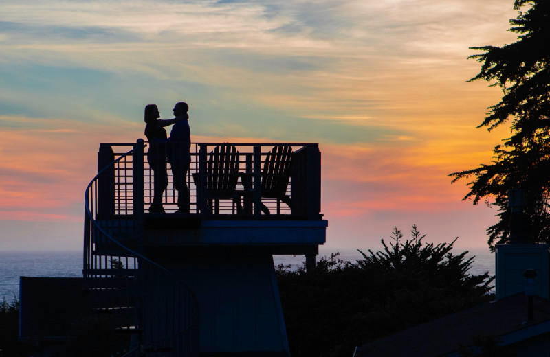 Couple at The Inn at Schoolhouse Creek.