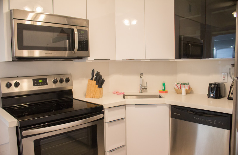 Guest kitchen at The Alexander All Suite Oceanfront Resort.