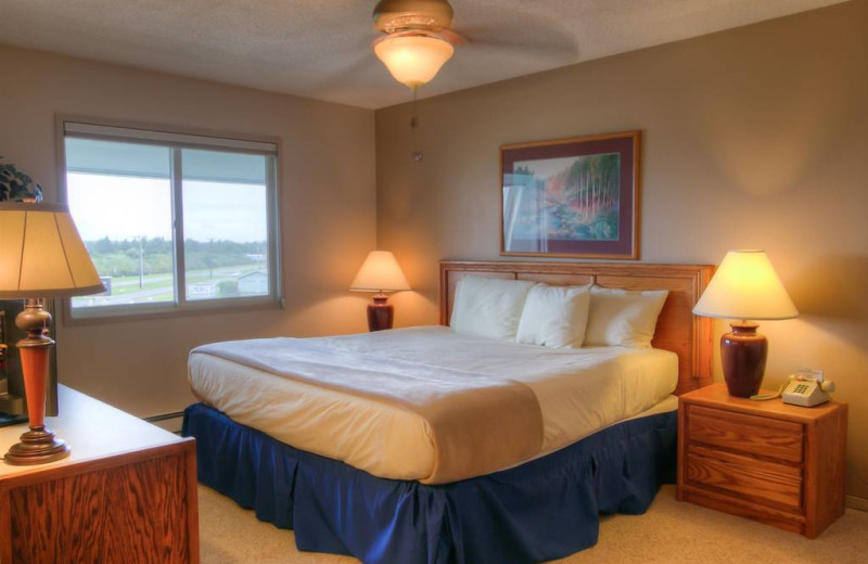 Guest bedroom at The Grey Gull.