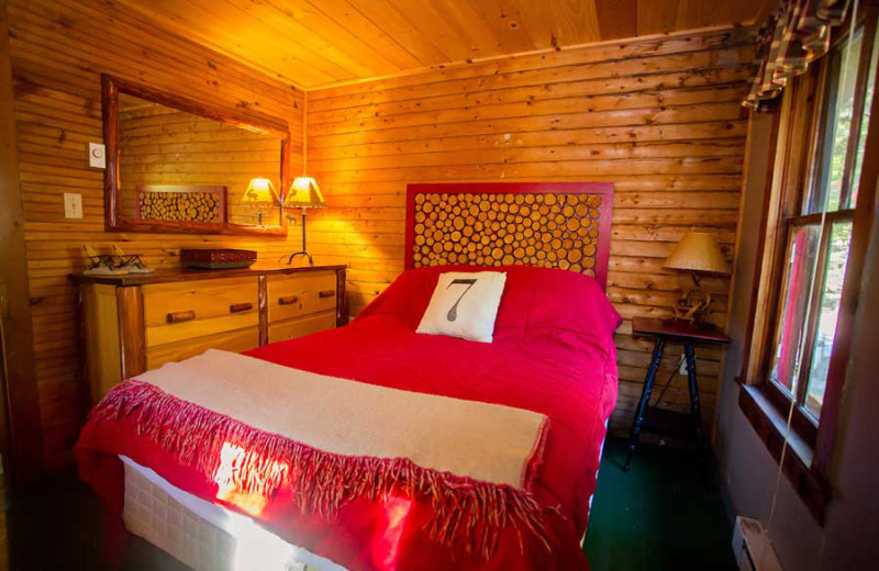 Bedroom at White Lake Lodges.