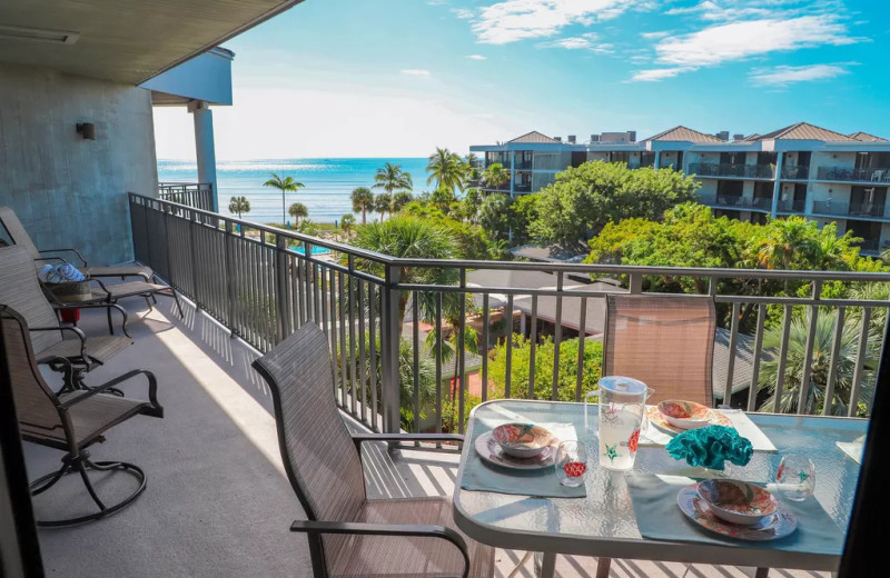 Rental balcony at 1800 Atlantic, All Florida Keys Property Management.