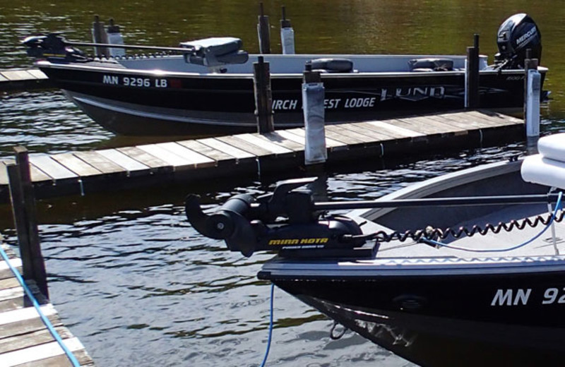 Boat rental at Birch Forest Lodge.