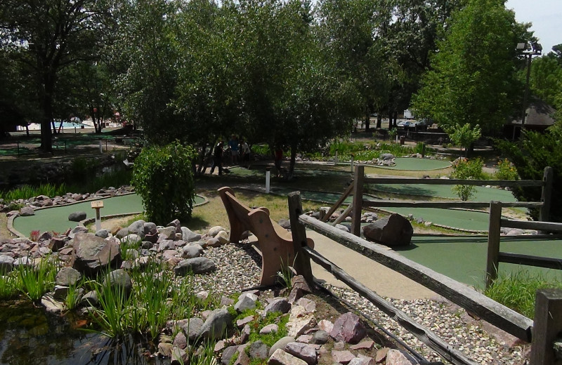 Mini golf at Yogi Bear's Jellystone Park Warrens.