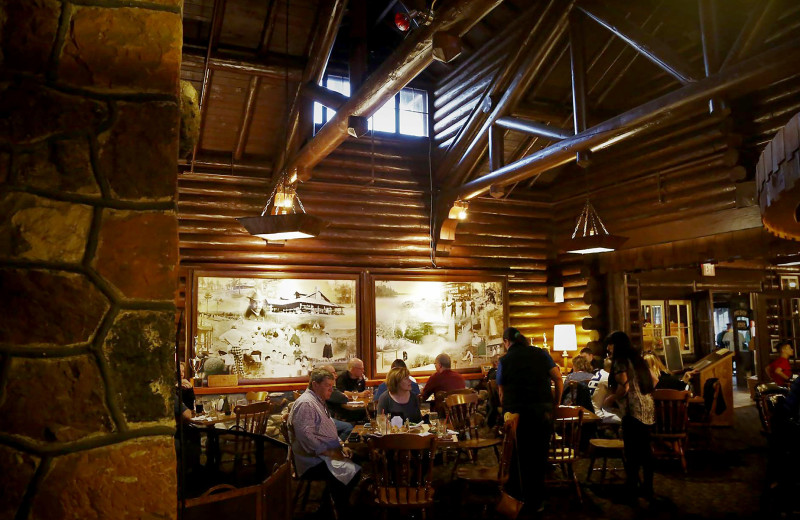 Dining at Keweenaw Mountain Lodge.