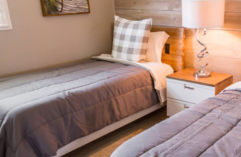 Guest bedroom at Island House Beach Resort.