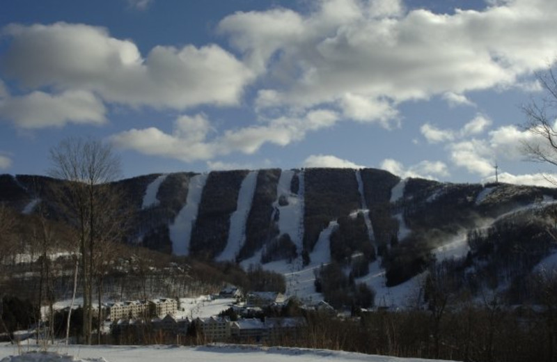 Beautiful mountain view at Jiminy Peak Mountain Resort.