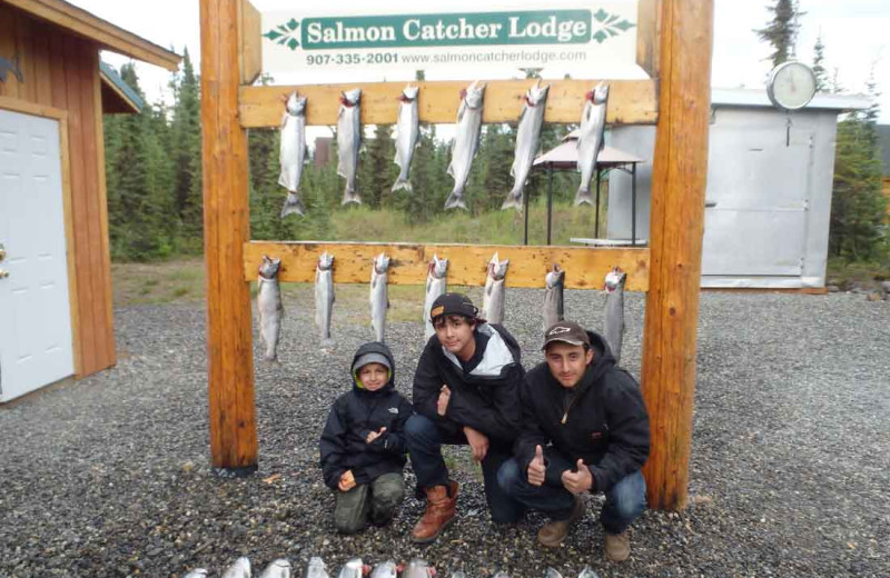 Fishing at Salmon Catcher Lodge.