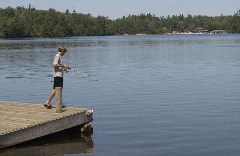 Fishing at Eagles Mere Inn.