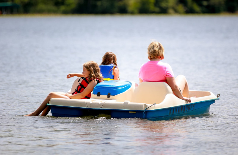 Paddle boat at Kavanaugh's Sylvan Lake Resort.