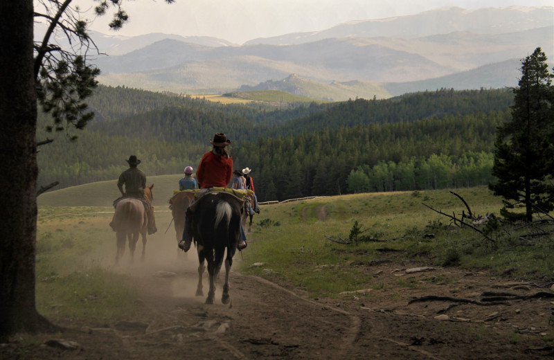 Horseback riding at Paradise Guest Ranch.