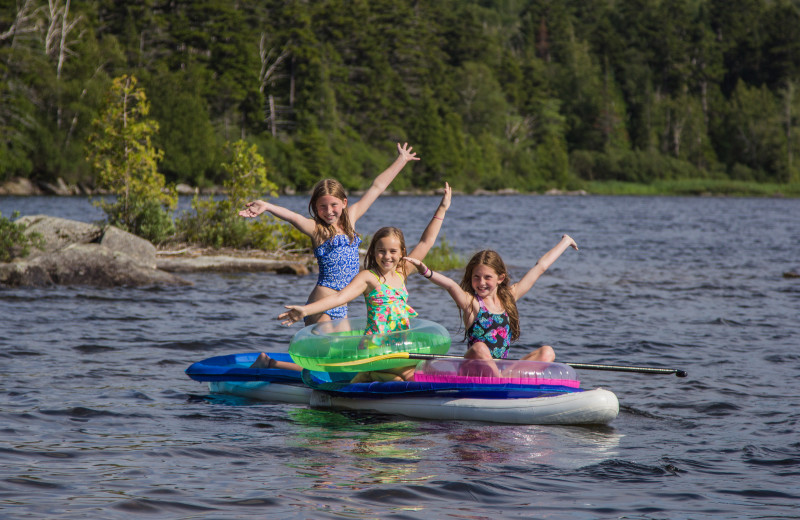 Water tubing at Quimby Country Lodge & Cottages.