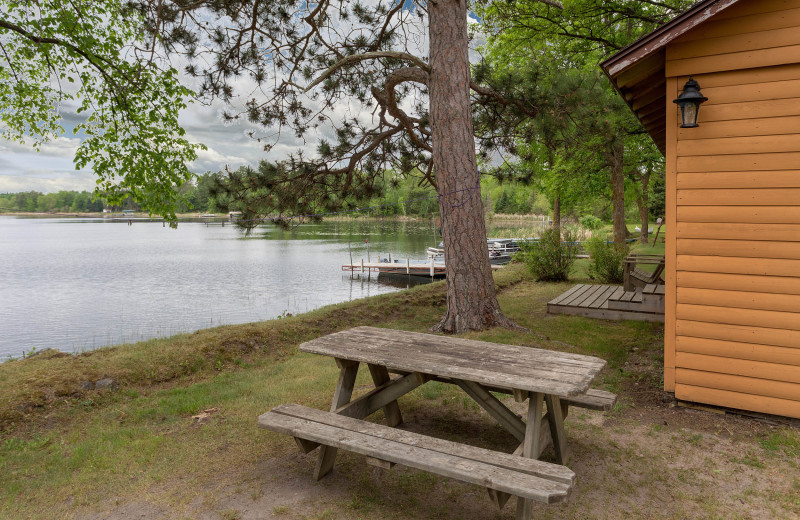 Cabin lake at Twin Springs Resort.