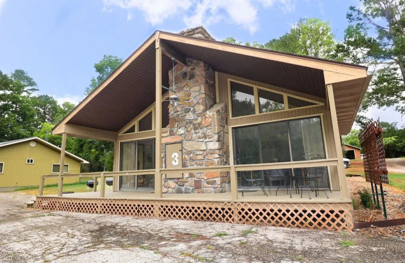 Cabin exterior at Newlands Lodge.