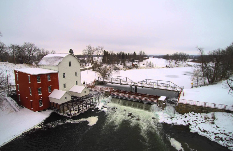 Winter at Lazy Acres Resort.