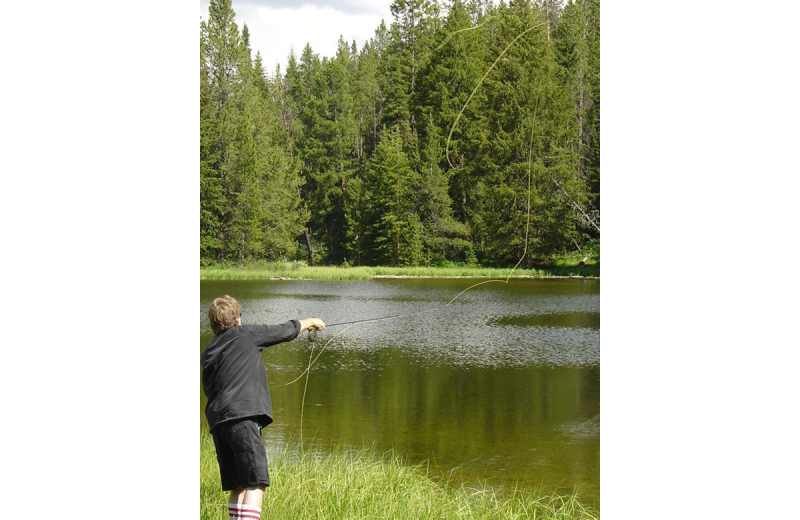 Fishing at Rimrock Dude Ranch.