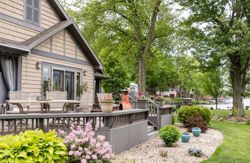 Patio at The Lighthouse Lodge.