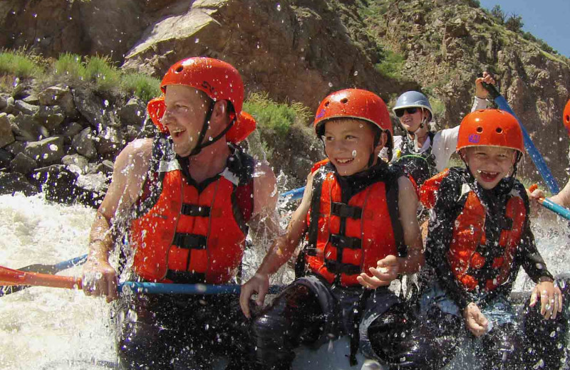 Rafting near Royal Gorge Cabins. 