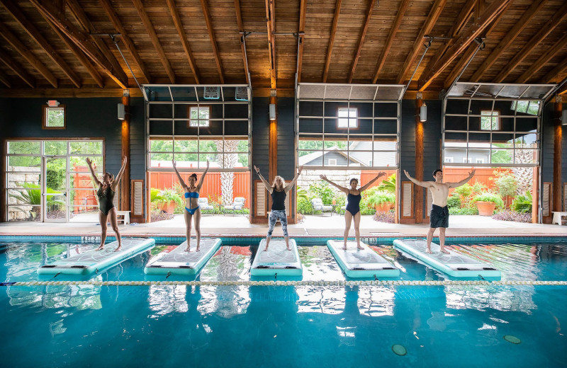 Indoor pool at Lake Austin Spa Resort.