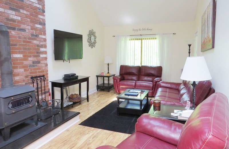 Rental living room at The Seasons Resort.