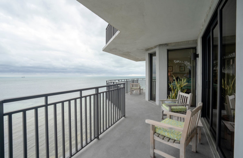 Rental balcony at 1800 Atlantic, All Florida Keys Property Management.