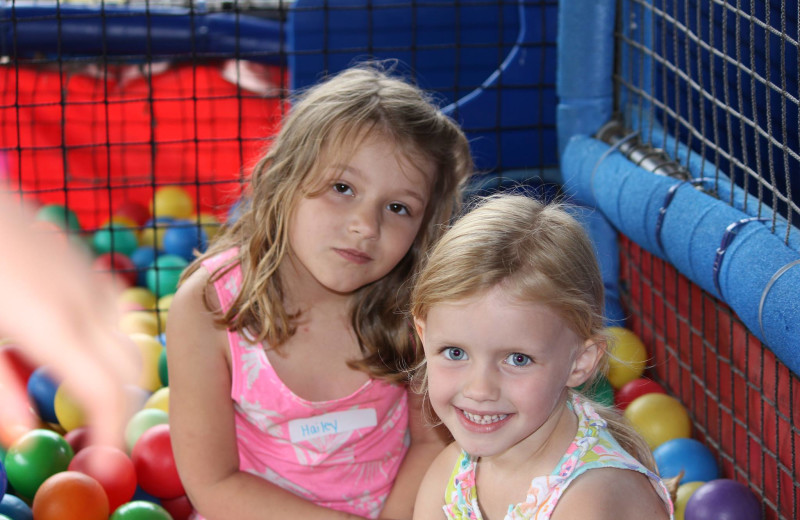 Kids in ball pit at Clevelands House.