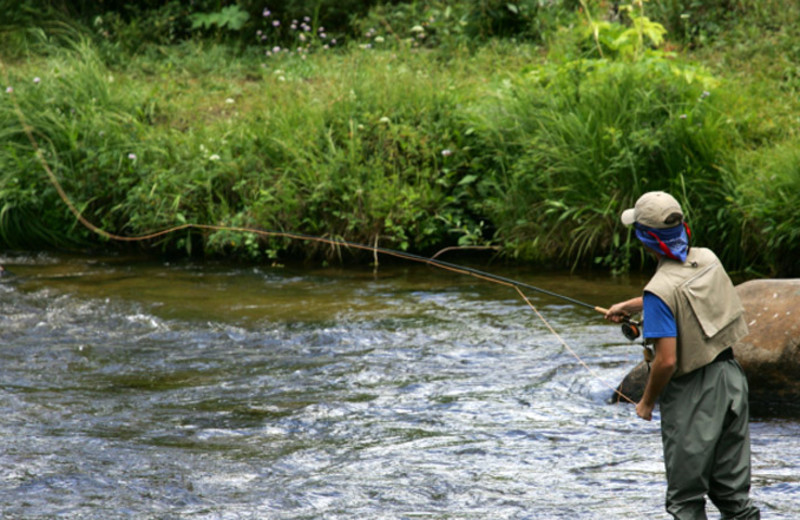 Fly fishing at Aspen Winds.