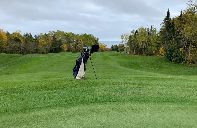 Golf course at Thomsonite Beach Inn & Suites.