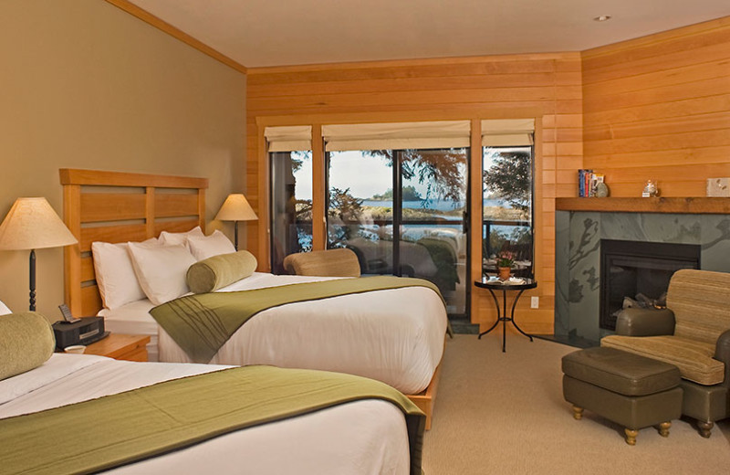 Guest room at Wickaninnish Inn.