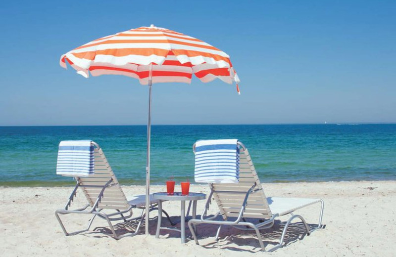 Lounging on the Beach at Sea Crest Beach Hotel 