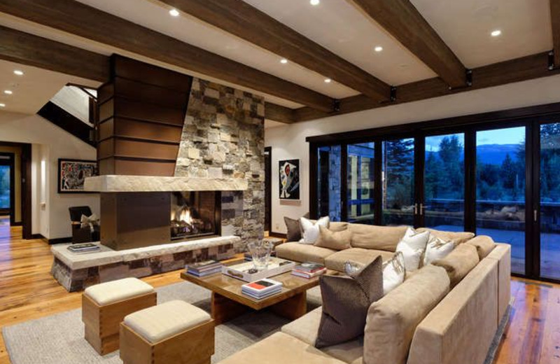 Rental living room at Aspen Luxury Vacation Rentals.