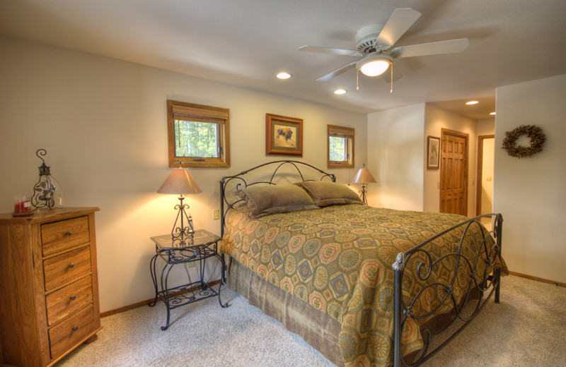 Rental bedroom at Big Sky Luxury Rentals.