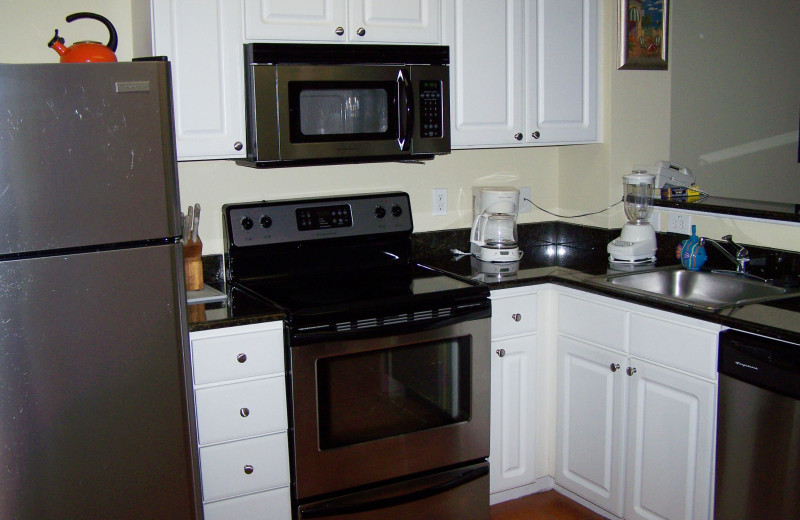 Rental kitchen at Madeira Bay Resort.